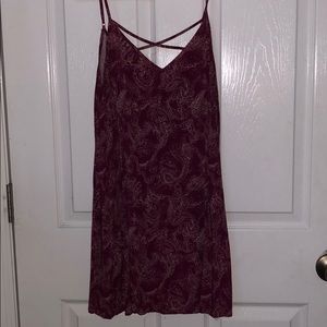Forever 21 red paisley dress